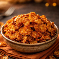 1 kg emping pedas manis balado utuh kripik buah melinjo