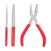 3 Pieces Wire Looping Tool Bail Making Pliers Wire Looping Mandrel Jump Ring Mandrel with Anti Slip Handle Jewelry Making Tools