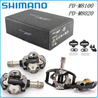 Shimano Deore XT PD-M8100 M8020 SPD MTB XC Enduro Bike Clipless Pedals &amp; Cleats