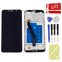For Huawei Y6 Prime 2018 ATU L11 L21 L22 LX1 LX3 L31 L42 LCD Display Panel Y6 2018 Touch Screen Digitizer Sensor Assembly Frame