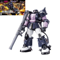 Original Genuine Gundam Assembled Model HGUC 1/144 MS-06R-01A Zaku II Action Anime Figure Mobile Suit Gift Toy NEW For Children