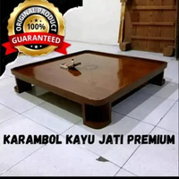 meja karambol jati premium ukuran 80x80