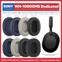 Replacement Ear Pads For Sony WH 1000XM5 Headphone Accessories Earpads Headset Ear Cushion Repair Parts Protein Leather
