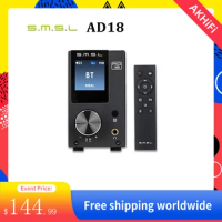SMSL AD18 Amplifier Bluetooth Audio Digital 4.2 USB DAC Amplifier Player DAC Hifi Power Amplifier 2.1Stereo Professional 80W Amp