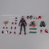 Action Spiderman Miles Morales Action Figure Model Spider-Man Into the Spider Verse Peter Parker Miles Figurine Toys