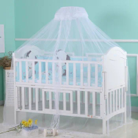 Baby Canopy Infant Toddler Bed Dome Cot Mosquito Netting Hanging Bed Net Mosquito Bar Frame PalaceStyle Crib Bedding Accessories