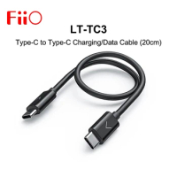 FiiO LT-TC3 USB C Type-C to Type C OTG Charging Data Cable for Android phone Xiaomi HuaWei Connect M15 BTR5 BTR3K Q3 Q5S-TC K9