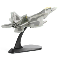 F-22 Raptor รุ่นนักสู้โลหะหล่อเหล็ก, สเกล 1/100, เครื่องบินต่อสู้แบบซ่อน, เครื่องบินกองทัพอากาศ, โมเ