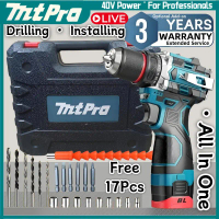 LIVE ONLY MT158 MtPro 16.8V 40N.m 3-Mode Impact Hammer Brushless Cordless Drill ScrewDriver Battery 