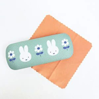 日本版Miffy眼鏡盒連眼鏡布 (green) Miffy 眼鏡盒 收納盒 眼鏡收納 平行進口