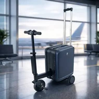 ELE Koper Skuter Elektrik Kabin Airwheel Style Luggage 20 Inch - S2 Biru Tua