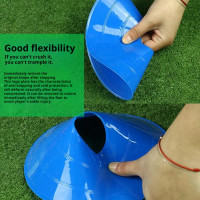 10pcs Pe Exercise Cones Sturdy Practice Equipment Vibrant Space Cones Lightweight Storge Bag Stand H