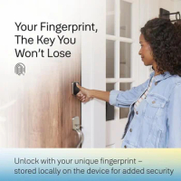 Yale assure lock 2 touch with Wi-Fi (new)-fingerprintkey-free in black suede-YRD450-F-WF1-BSP