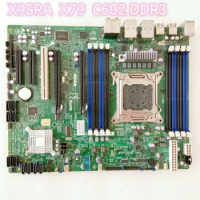 For Supermicro X9SRA Motherboard X79 support E5 V2 DDR3 C602 LGA2011Mainboard 100%Work