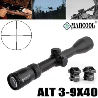 Marcool 3-9x40 Hunting Riflescope Optical Scope 11/20mm Rail for Air Rifle Optics Hunting Airsoft Sniper Scopes