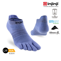 【injinji】女 Run輕量吸排五趾隱形襪NX (粉紫藍鈴) - WAA9061| COOLMAX 快乾襪 吸濕排汗 輕量透氣 五趾襪 隱形襪