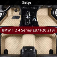 All Weather Car Floor Mat for BMW 1 2 4 Series E87 F20 218i 220i F45 420i 425i 428i 430i 435i 440i Saloon Foot Mats Pad Carpet