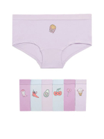 กางเกงในขาสั้นเด็กเล็กผู้หญิง Cotton with Stretch Fun Fruits 7 ชิ้น หลากสี