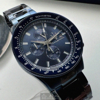 【MASERATI 瑪莎拉蒂】瑪莎拉蒂男錶型號R8873640023(寶藍色錶面寶藍錶殼寶藍精鋼錶帶款)