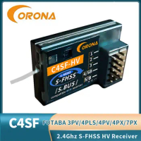 CORONA C4SF 2.4G HV Receiver for FutabaS-FHSS FHSS SBUS 3PV 3PK 4PKS 7PK T14SG Splashproof