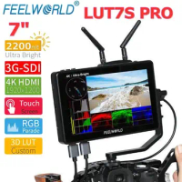 FEELWORLD LUT7S Pro 7 Inch 2200nit Field Monitor 4K HDMI 3D LUT HDR Touch Screen