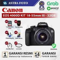 CANON EOS 4000D KIT 18-55MM PAKET 32GB ORIGINAL CANON 4000D