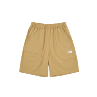 【The North Face 官方旗艦】北面兒童卡其色UPF防曬短褲｜8C0KLK5(抗UV/涼感科技)