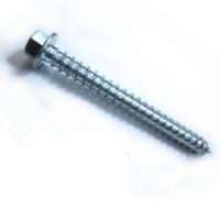 六角頭螺絲 1/4 × 2-1/2 〞鍍鋅水泥壁釘 100入(電白六角華司鐵板牙)