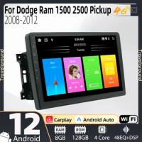 Android Multimedia for Dodge Ram 1500 2500 Pickup 2008 - 2012 Car Radio 2 Din Stereo Carplay GPS Navigation Head Unit Autoradio