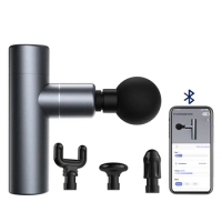 Factory price deep tissue percussion gun massager smart Mini fascial Massage Gun with app
