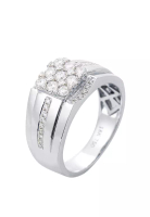 LITZ LITZ 18K White Gold Diamond Ring 白金钻石戒指 DR3897