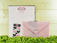 【震撼精品百貨】Hello Kitty 凱蒂貓 信籤組 粉黑【共1款】 震撼日式精品百貨