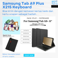 Case for Samsung Tab A9 Plus 11 inch 2023 5G Keyboard Wireless Bluetooth Flip Casing Protektif SM-X2
