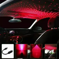 Lampu Disko LED USB Mobil Laser Proyektor Kabin Car Atmosphere Light Interior Cahaya Warna Warni Sen
