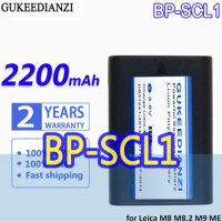 Replacement High Capacity Mobile Phone Battery BPSCL1 (M8) 2200mAh For Leica M8 M8.2 M9 M9-P MM ME M-E Camera BP-SCL1 14464