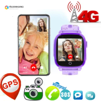 IP67 Waterproof Smart 4G GPS Tracker Locate Kid Student Remote Camera Monitor Smartwatch Video SOS Call Android Phone Watch