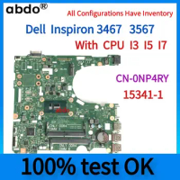 CN-0NP4RY.15341-1 Motherboard.applicable For Dell Inspiron 3467, 3567,Laptop Motherboard.With CPU i3 I5 I7.100% test