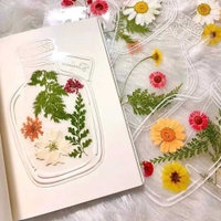 【A-ONE】DIY乾燥花書籤 梅森瓶 透明玻璃瓶書籤 DIY壓花材料包 學生兒童標本書籤 壓花材料包