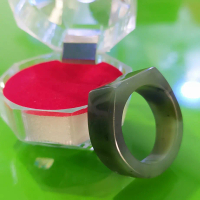 BIJ20. NATURAL RING BATU GIOK ACEH 19.3 mm