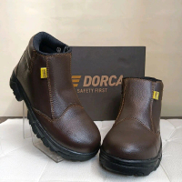 safety ankle boots ujung besi slip on resleting/sapatu Gedorca boots safety kerja pt/sepatu boots sa