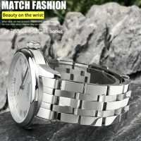 19mm 20mm Stainless Steel Silver Watch Strap for Tissot 1853 T17 T006 Curved End Watchband Butterfly Buckle