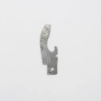 1 Piece Replacement Swedish Powder Damascus Steel Hand Made Bottle Opener for 91mm Victorinox Swiss Army Compact Knife