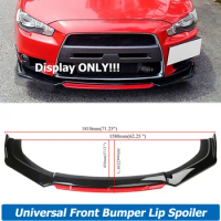 4PCS For Mitsubishi Lancer 2008-2015 Front Bumper Lip Spoiler Splitter Diffuser Body Kit Deflector Universal Car Accessories