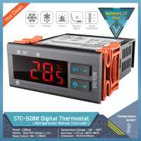STC-9200 STC9200 Digital Thermostat Freezer Refrigeration Cooling Defrost Fan Controller Dual Sensor