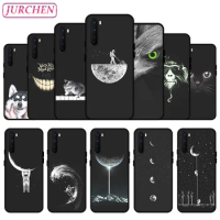 JURCHEN Silicone Phone Cases For OnePlus Nord Fashion Cute Cat Dog Cartoon Pattern For One Plus Nord TPU Matte Thin Back Cover