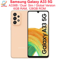 Samsung Galaxy A33 5G A336B A336B/DS 6.4" 6GB RAM 128GB ROM NFC Exynos 1280 Octa Core Original Unlocked