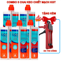 Combo 5 Chai Keo Chà Ron Epoxy KGT, Keo Chít Mạch 2 Thành Phần Cao Cấp – Chống Thấm, Không Bong Tróc