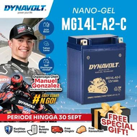 DYNAVOLT Aki Motor YAMAHA FJ 1200/1100, FZR 1000 87-90, XJ 750, XS 750/650 | Nano Gel MG14L-A2-C | 1