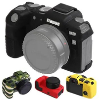 For Canon EOS RP Camera Cover Silicone Case Digital Camera EOS RP Camera Litchi Texture Surface Protective Body Cover Protector