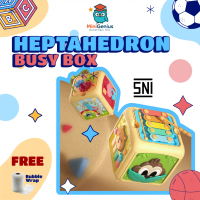 HeptaHedron Busy Box 7 In 1 Multifungsi Mainan Edukasi anak piano drum mencocokkan bentuk motorik mo